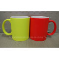 Nouvelle tasse en céramique couleur néon, tasse à néon, tasse fluorescente